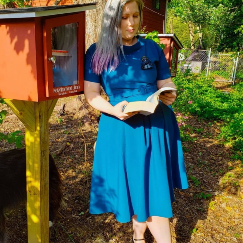 MissCandyfloss Teal swing dress
